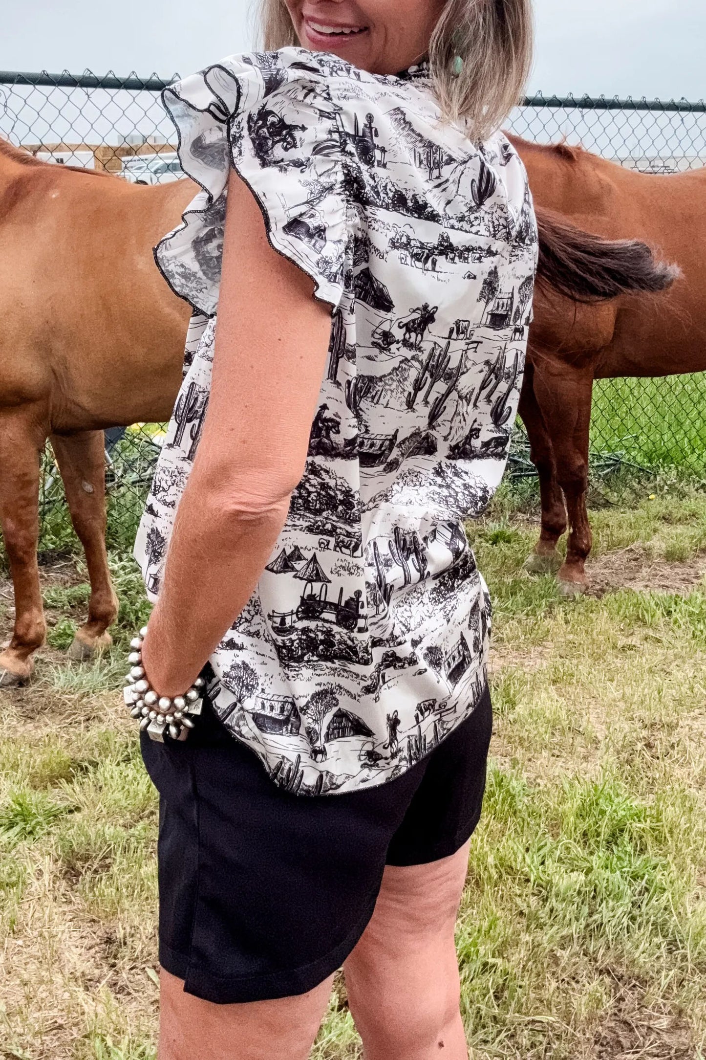 The Old Days Ruffle Top