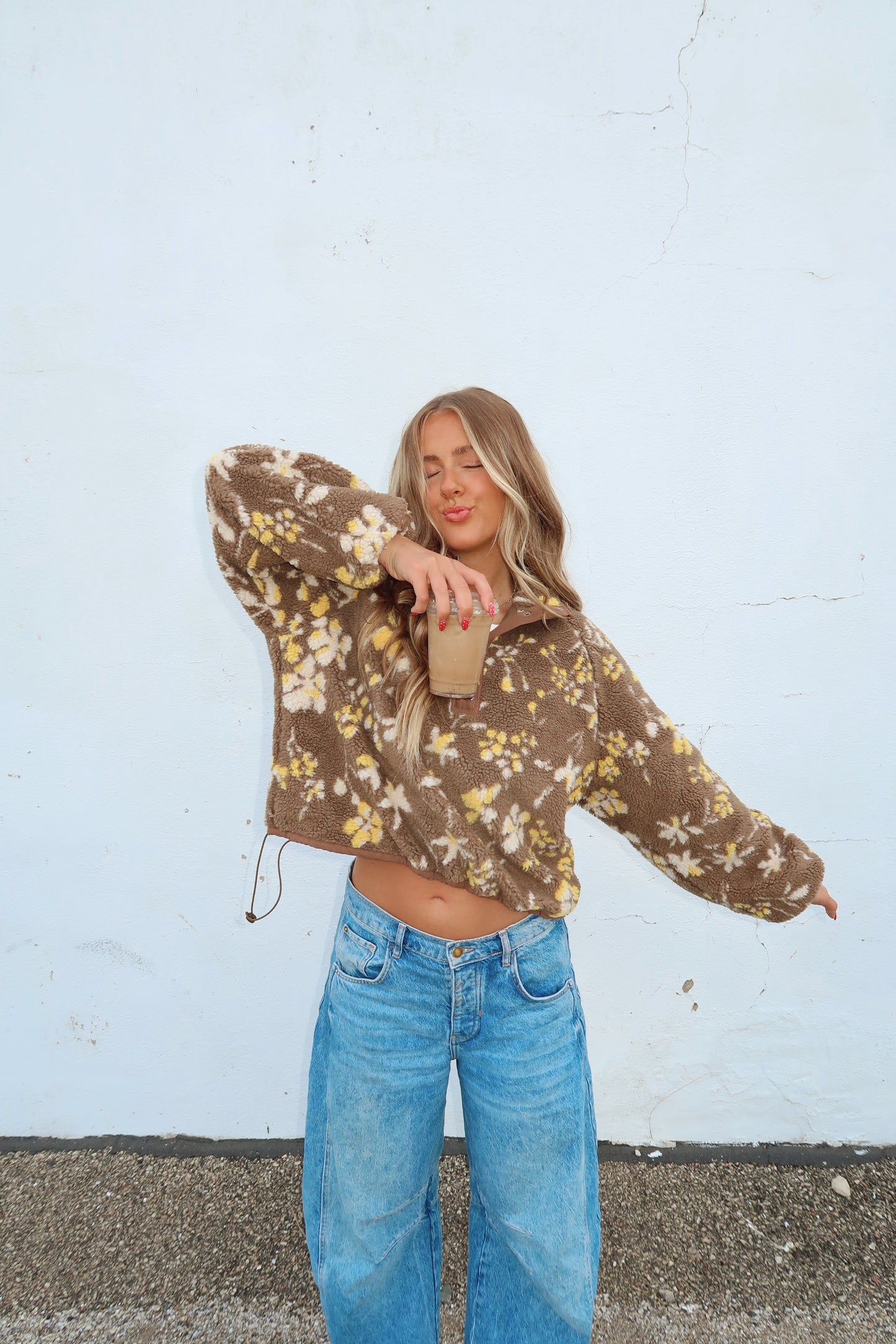 Morning Mocha Sherpa Pullover