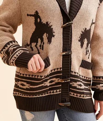 Western cardigan sweater
