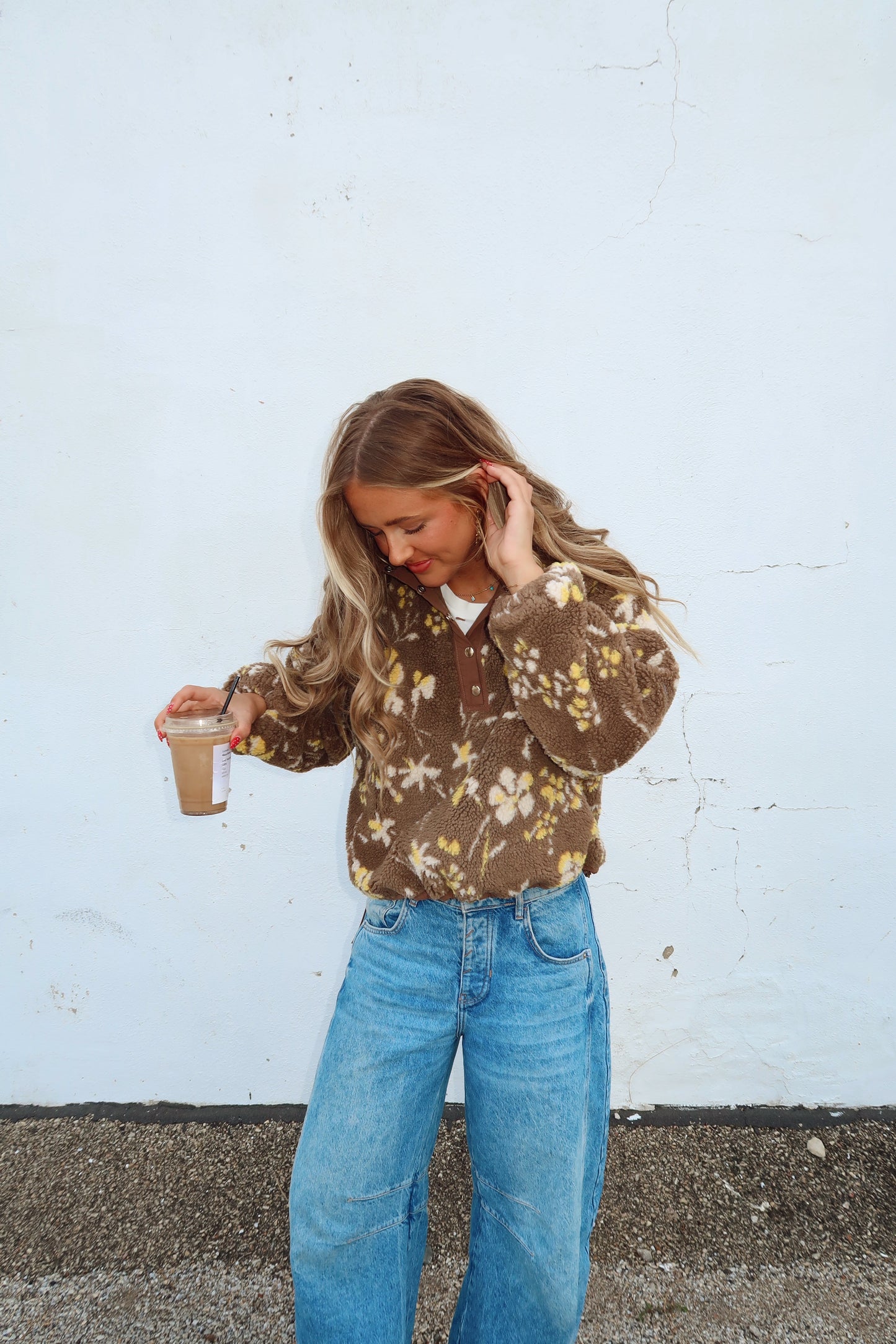 Morning Mocha Sherpa Pullover