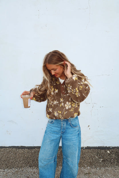 Morning Mocha Sherpa Pullover