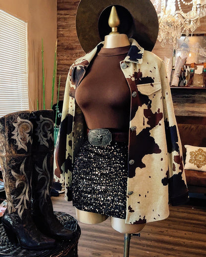 Cow Print Jacket