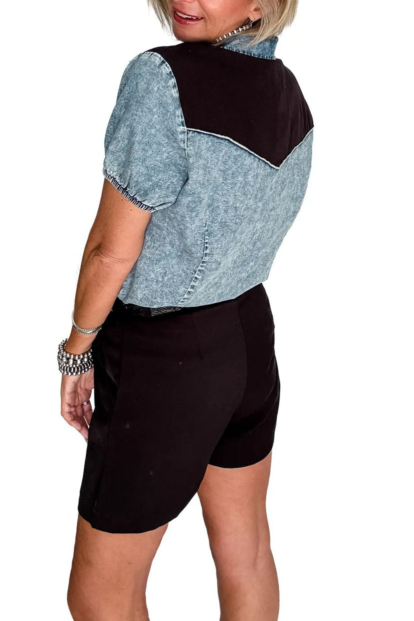 Classic western Denim Top