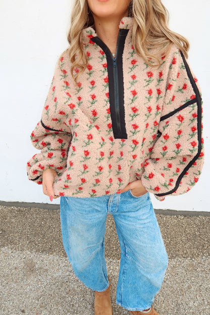 Rosie Posie Sherpa Jacket
