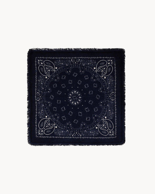Small Headscarf Dark Navy Blue