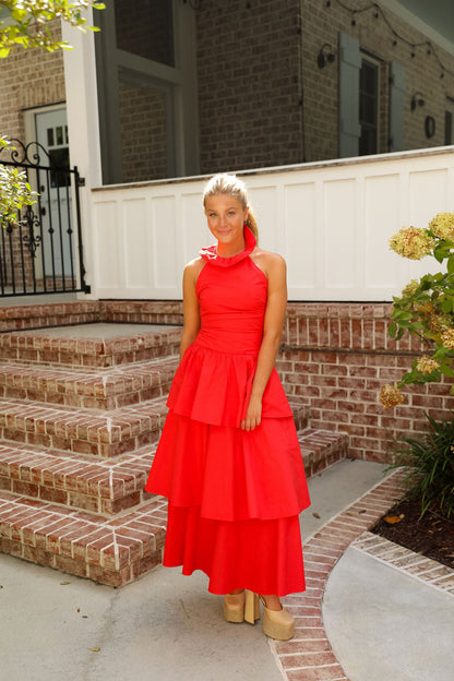 Julia Maxi Dress - Red