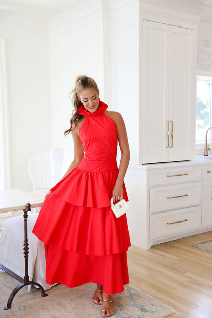 Julia Maxi Dress - Red