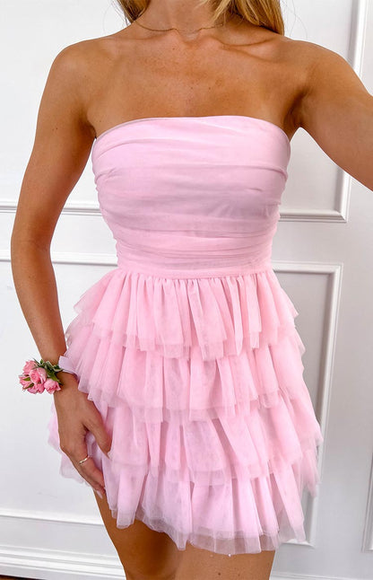 Leto Pink Mini Dress