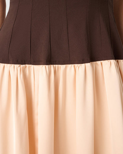 Ruffle Corset Maxi Dress