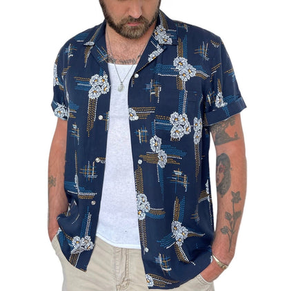 Del Mar Men's Shirt Navy Multi